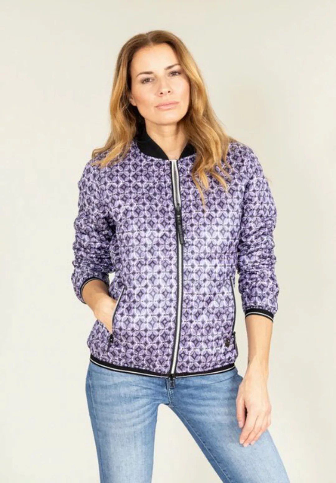 Green Goose Blouson Wendeblouson "Retro-Print" (1-St) günstig online kaufen