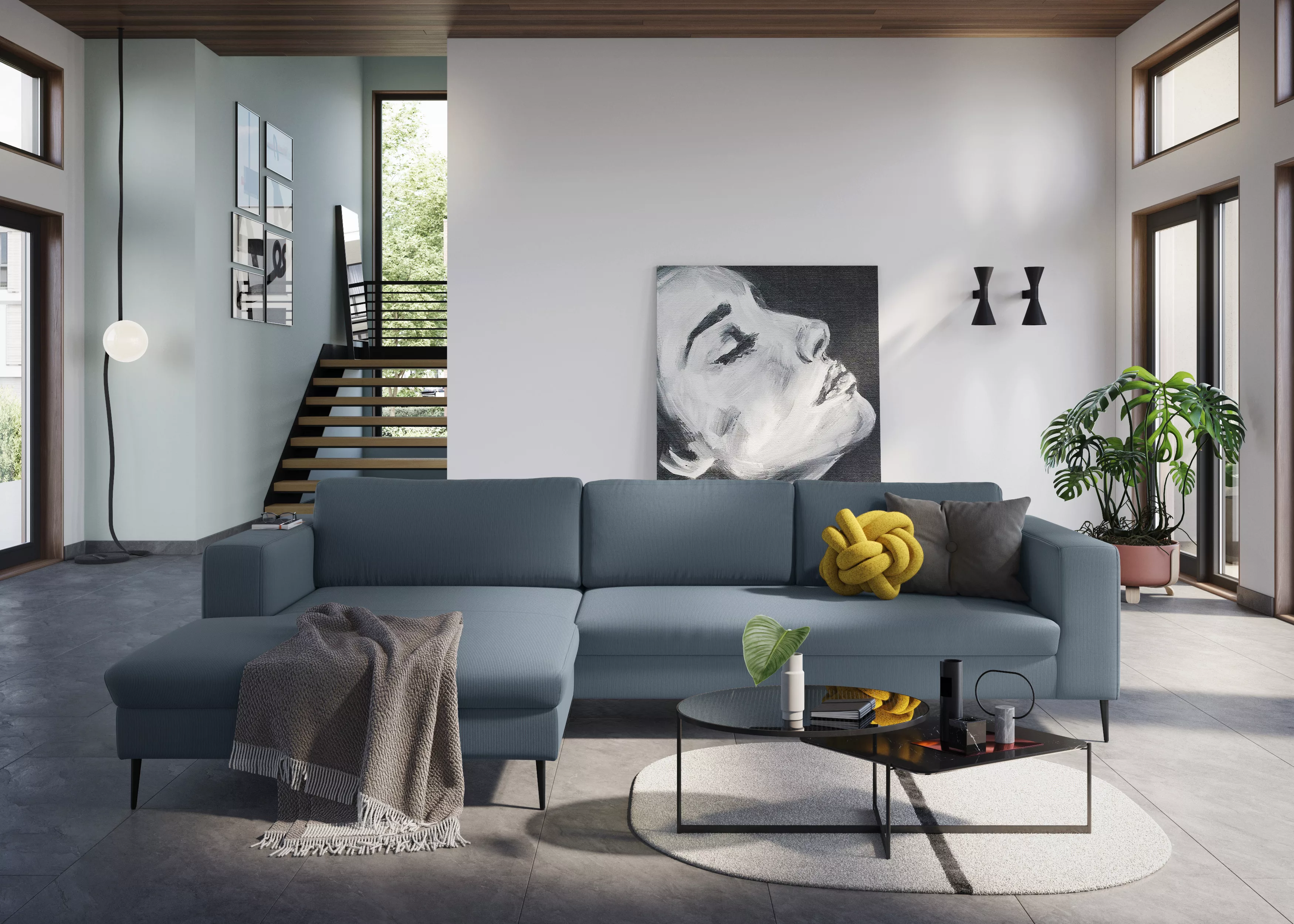 DOMO collection Ecksofa »Modica, zeitlos und elegant, L-Form«, moderne Opti günstig online kaufen