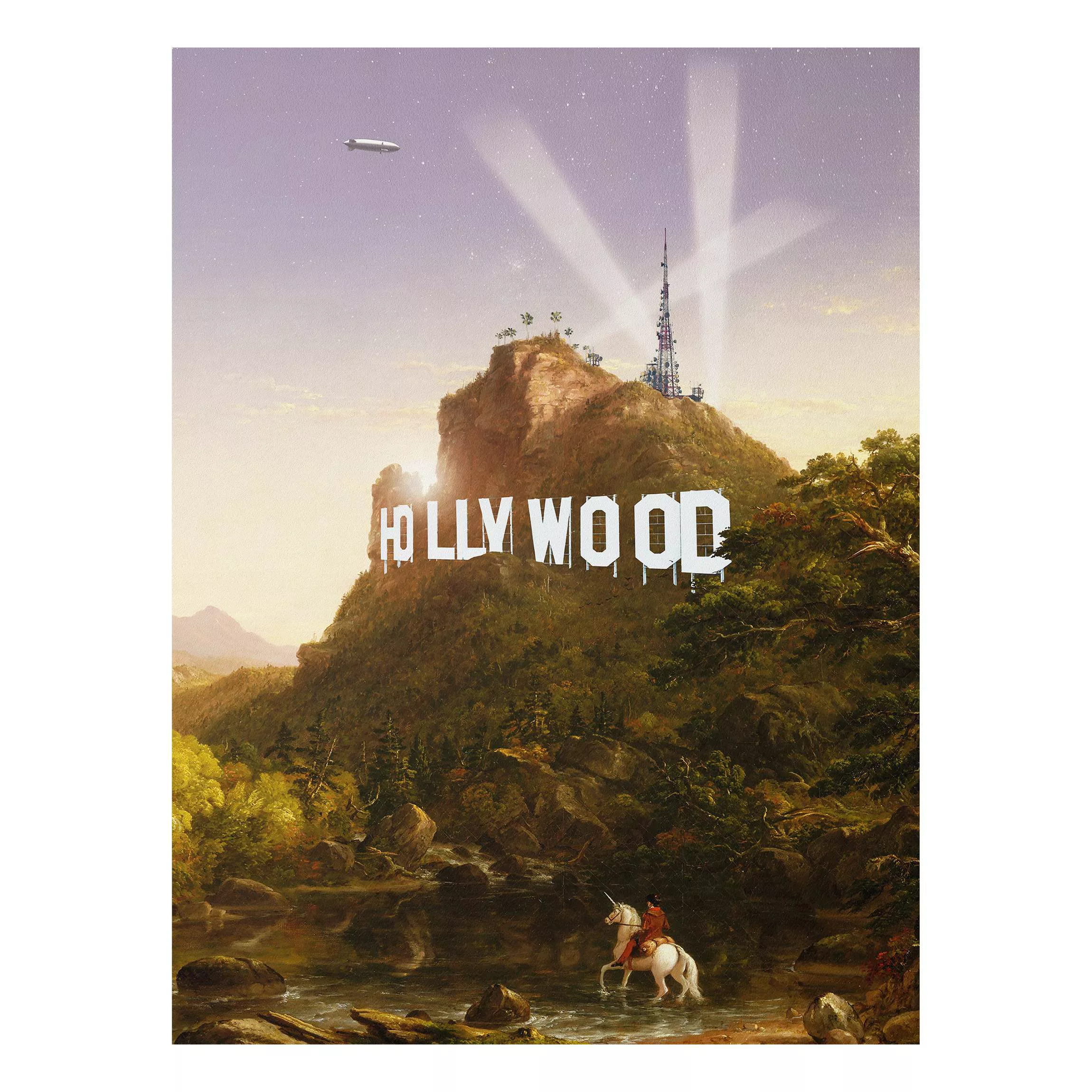 Forexbild Natur & Landschaft - Hochformat Gemälde Hollywood günstig online kaufen