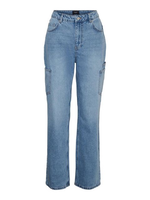 Vero Moda Cargojeans Kithy (1-tlg) Plain/ohne Details günstig online kaufen