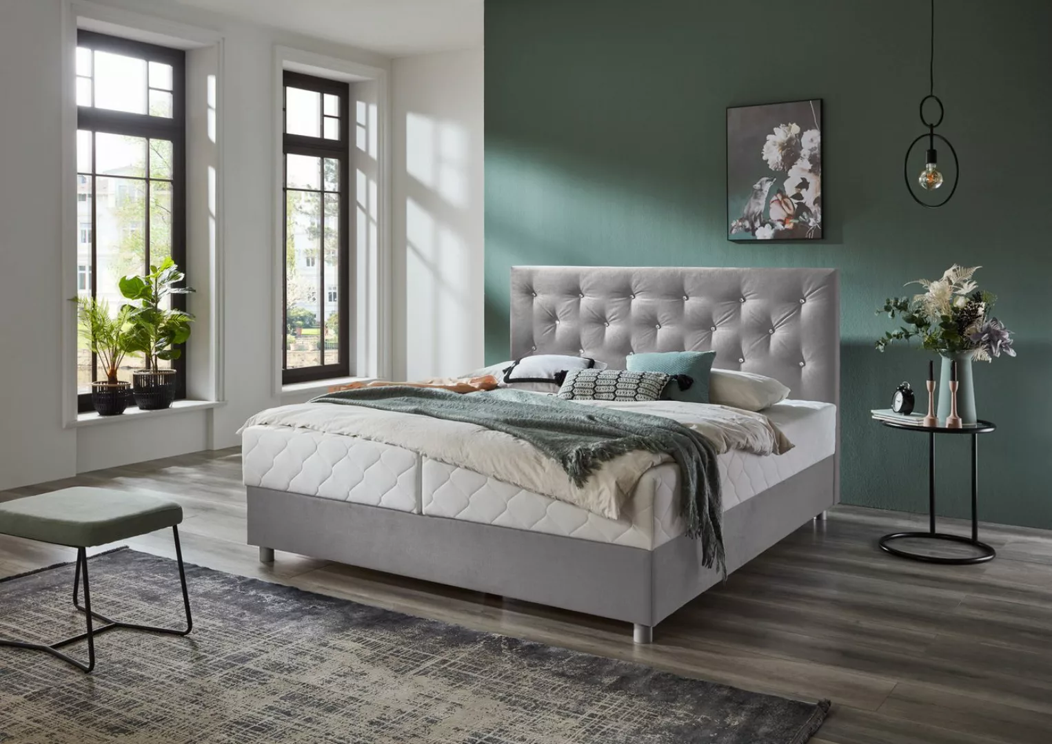 ATLANTIC home collection Boxbett "CELIA", mit Taschen-Federkernmatratze, Be günstig online kaufen