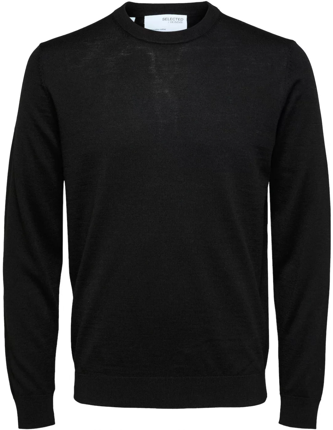 SELECTED HOMME Rundhalspullover "OWN MERINO COOLMAX KNIT" günstig online kaufen