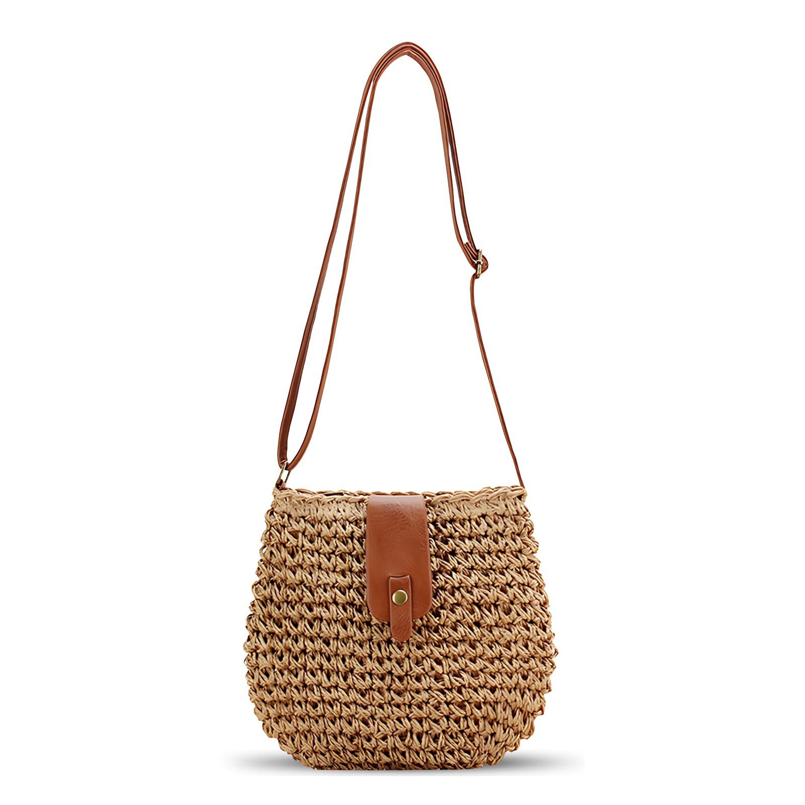 Coonoor Umhängetasche Stroh-Strandtasche für Damen, kleine günstig online kaufen