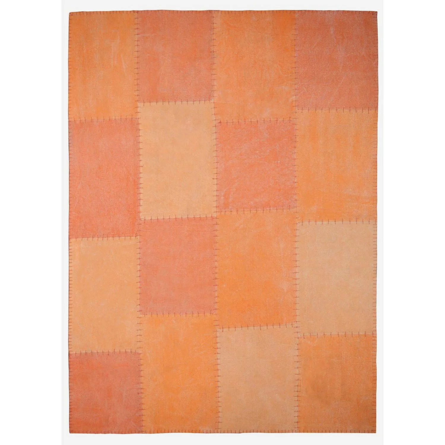MeGusta Kurzflor Teppich Patchwork Retro Bunt Handgefertigt 160 x 230 cm günstig online kaufen