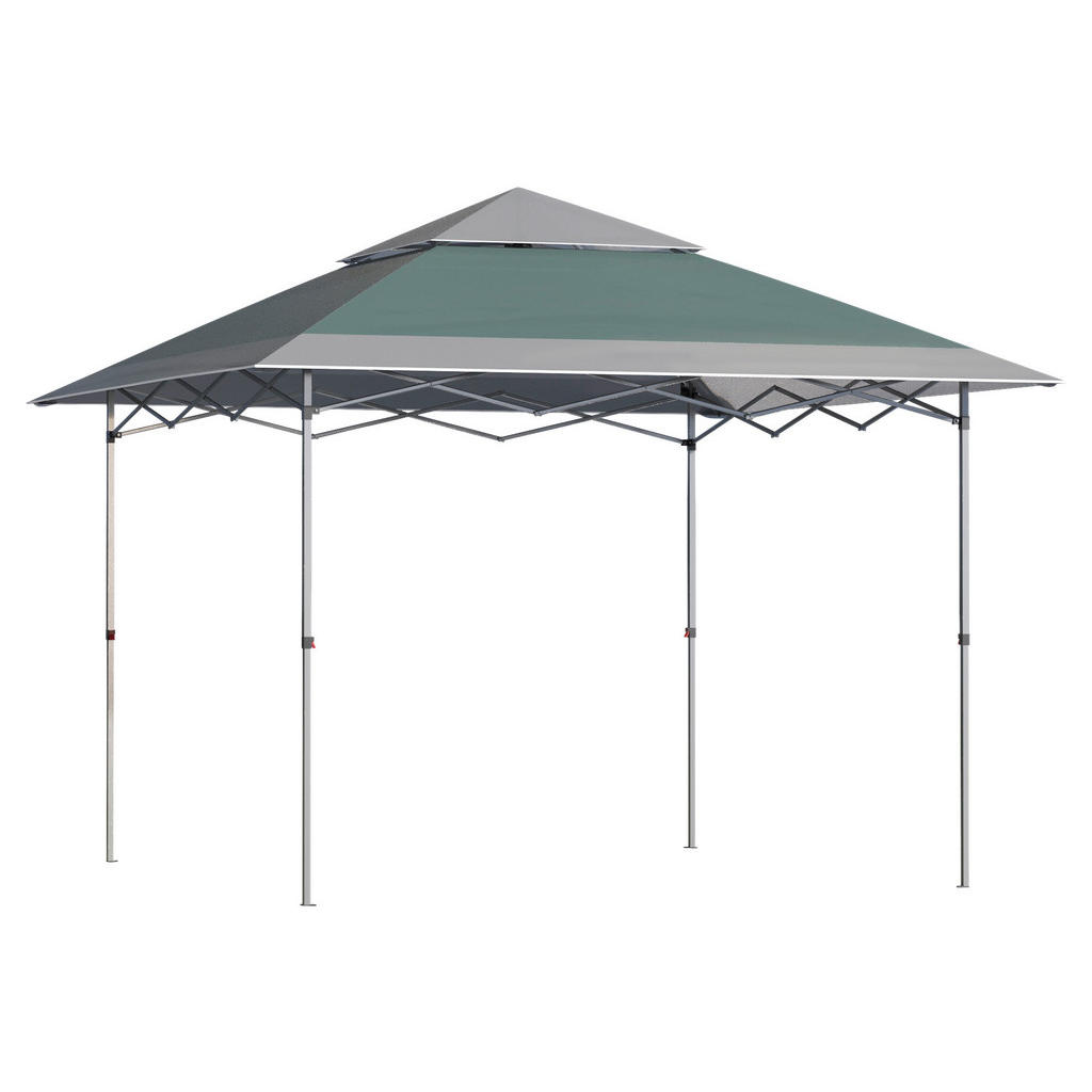 Outsunny Pop-Up-Pavillon grün Stahl B/H/L: ca. 350x268x350 cm günstig online kaufen