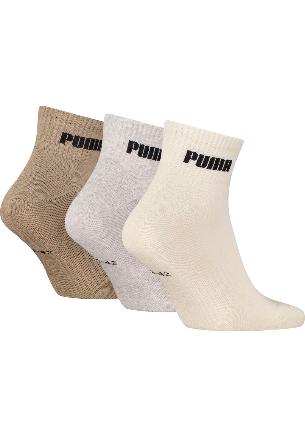 PUMA Kurzsocken "NEW GENERATION CUSHIONED QUARTER 3P", (3 Paar), mit gepols günstig online kaufen