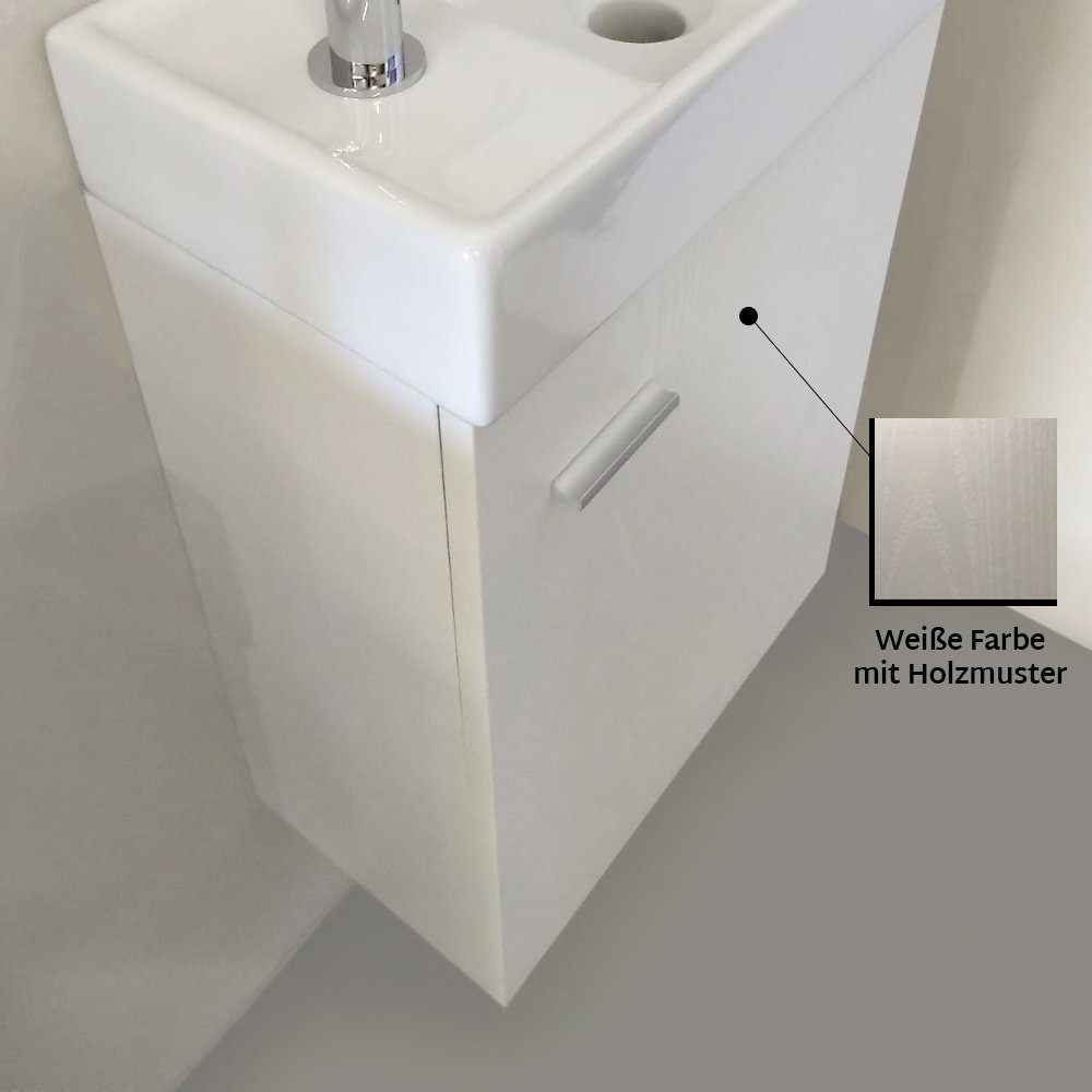 Aloni Badmöbel-Set MF-40LBYZ, (1-St), Weiß Waschplatz günstig online kaufen