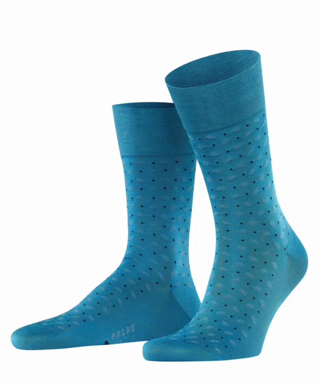 FALKE Sensitive Jabot Herren Socken, 39-42, Blau, AnderesMuster, Baumwolle, günstig online kaufen