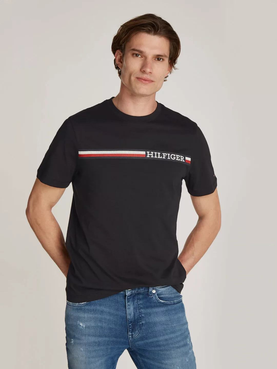 Tommy Hilfiger T-Shirt "CHEST STRIPE TEE" günstig online kaufen