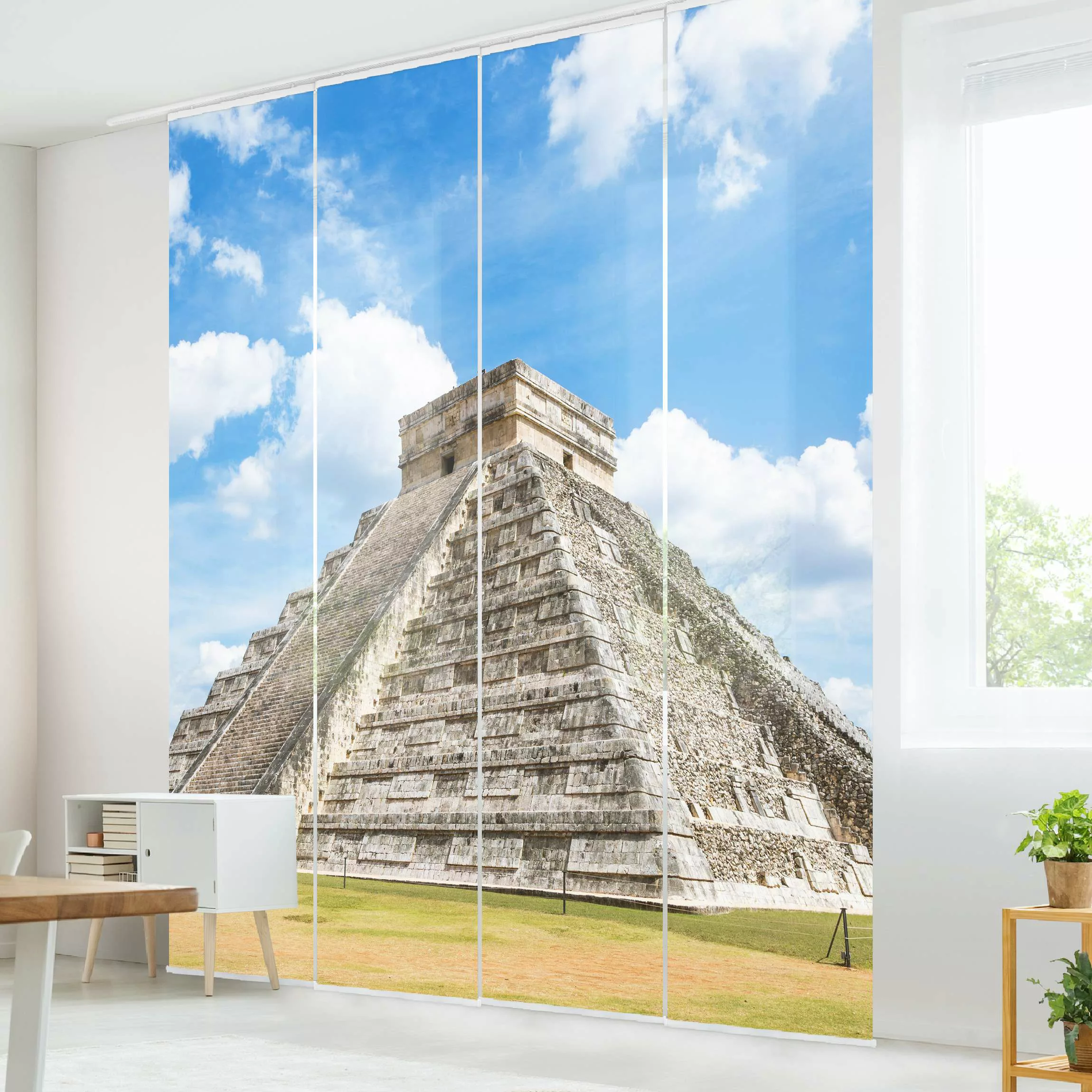Schiebegardine Maya Tempel günstig online kaufen
