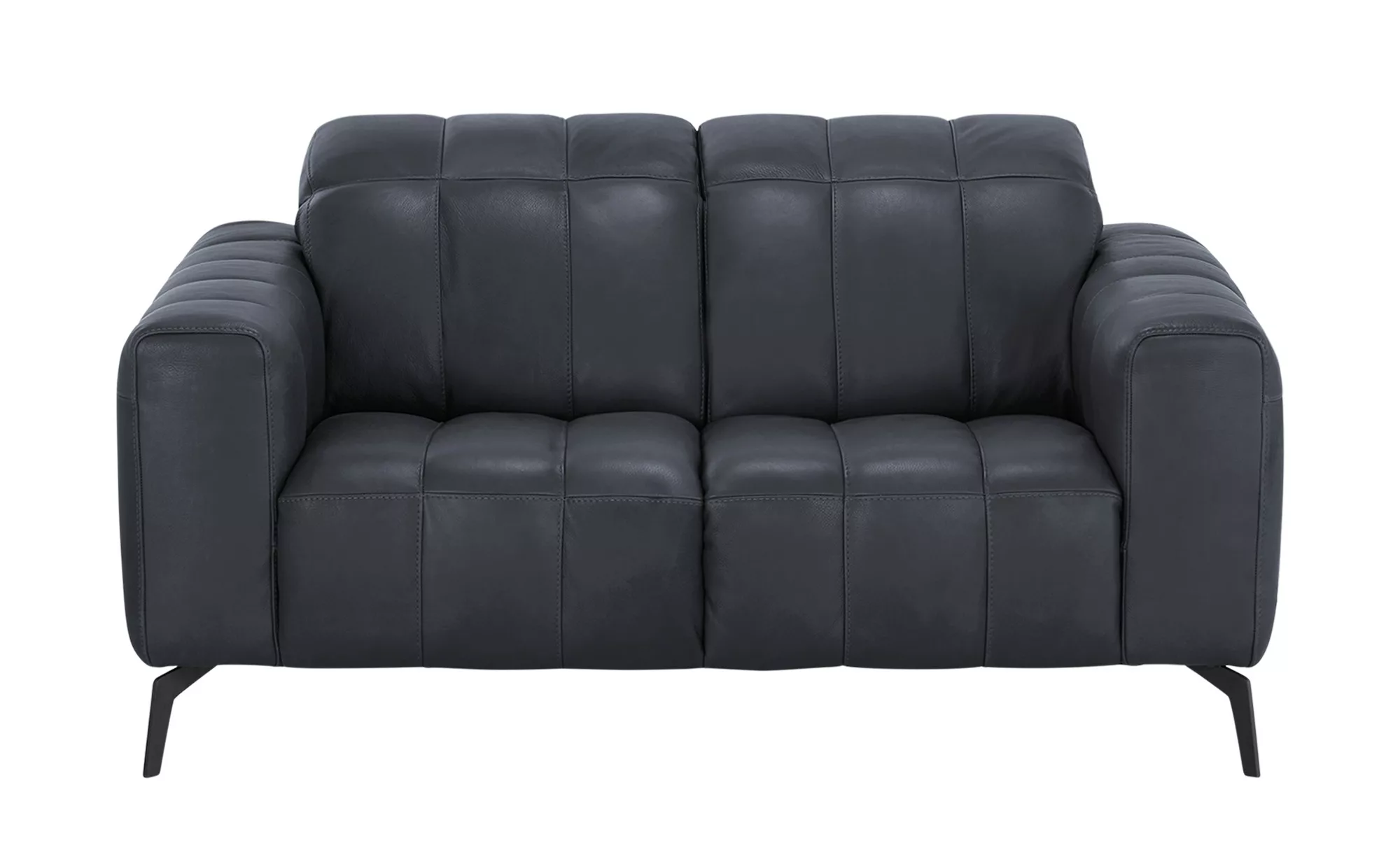 Natuzzi Editions Ledersofa  Portento - blau - 162 cm - 78 cm - 109 cm - Pol günstig online kaufen