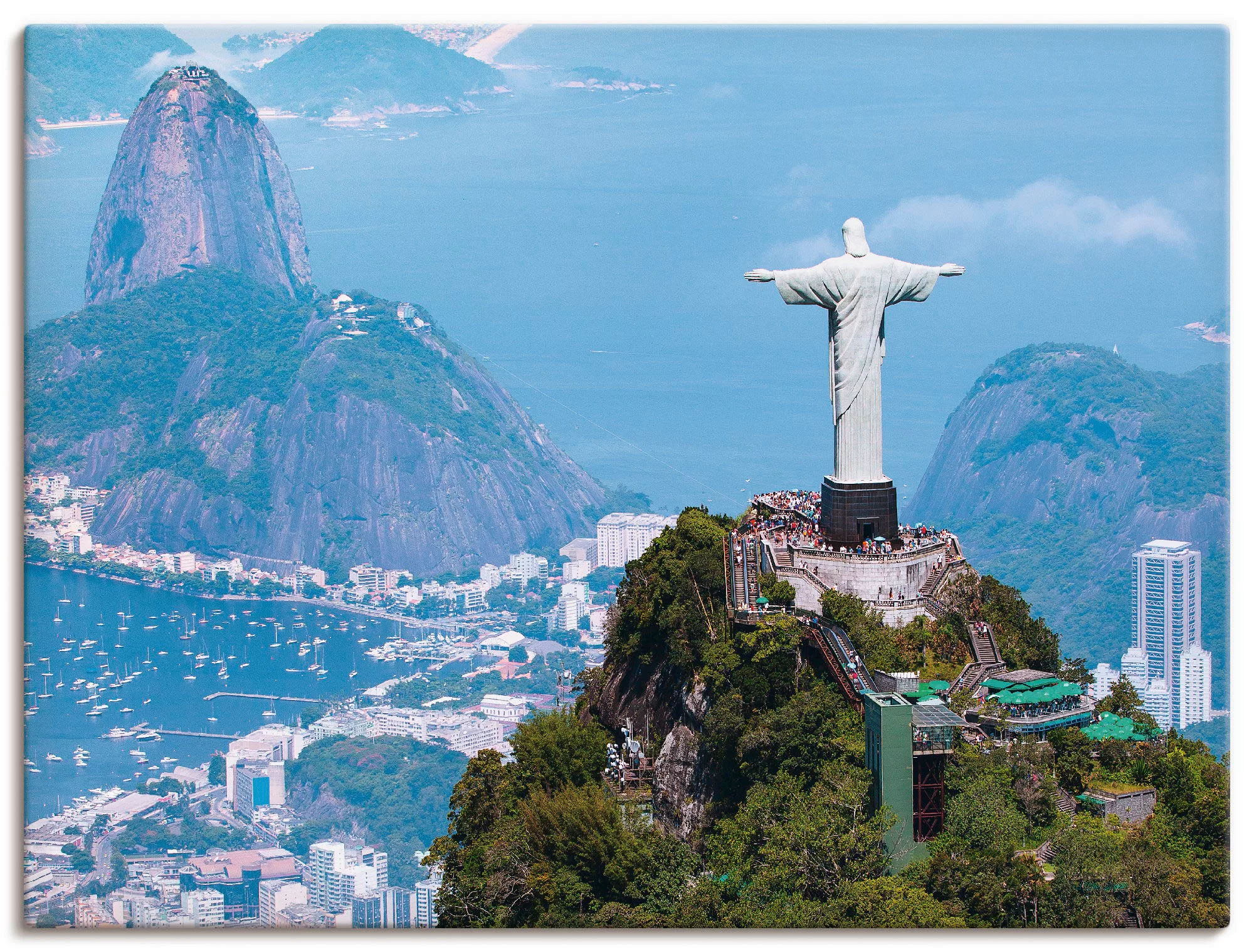 Artland Wandbild »Rio de Janeiro mit Cristo«, Gebäude, (1 St.), als Alubild günstig online kaufen