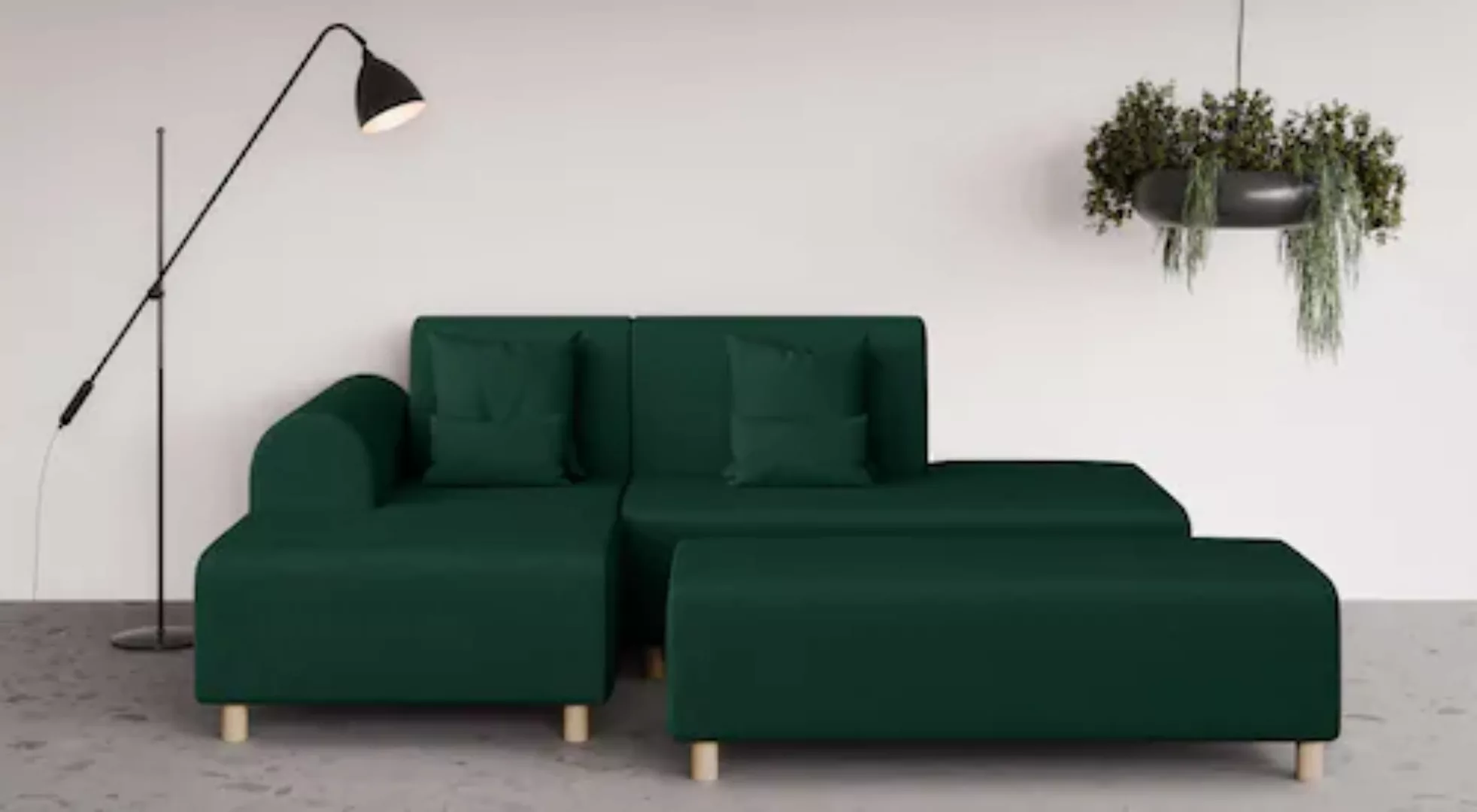 INOSIGN Ecksofa »Suyala«, L-Form mit Hocker günstig online kaufen