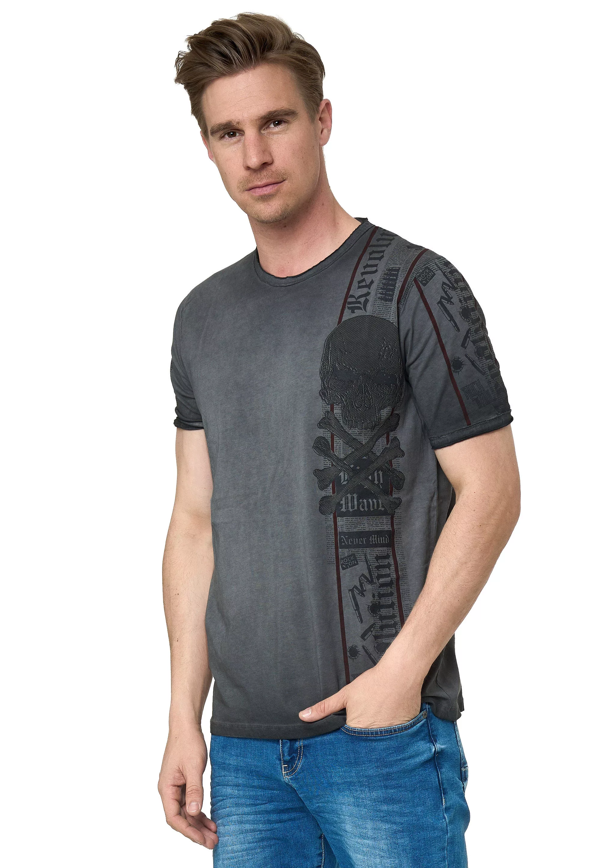 Rusty Neal T-Shirt, im verwaschenen Look günstig online kaufen