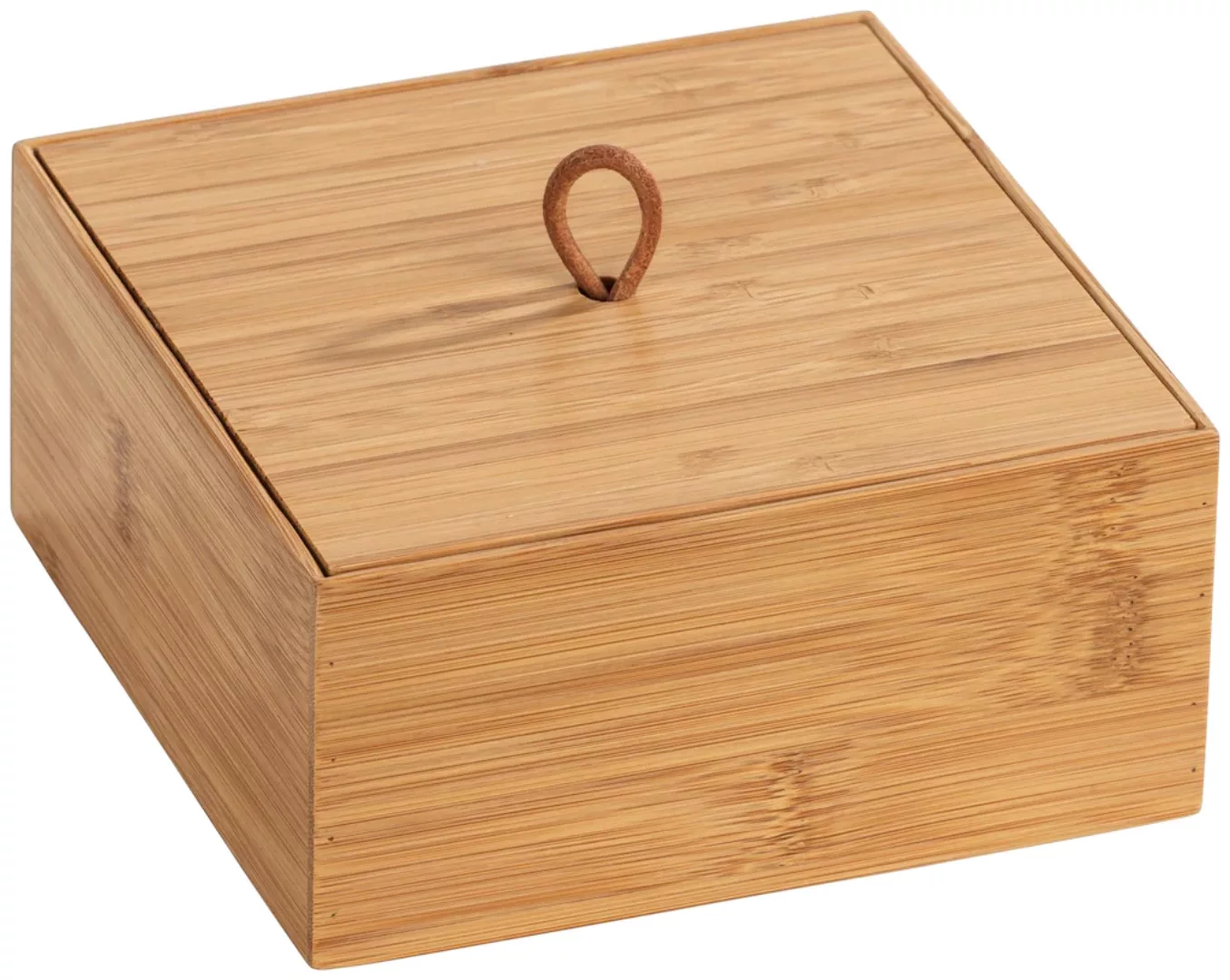 WENKO Bambus Boxen Terra S,M & L mit Deckel 3-teiliges Set braun günstig online kaufen