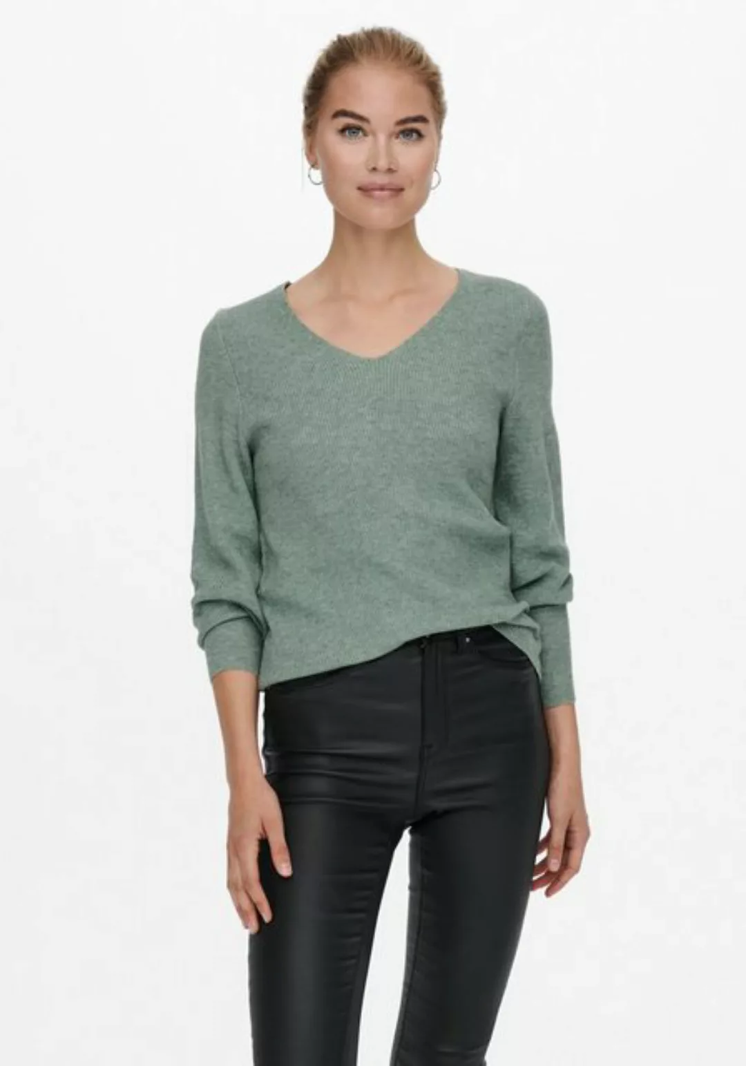 ONLY V-Ausschnitt-Pullover ONLATIA L/S V-NECK CUFF KNT günstig online kaufen
