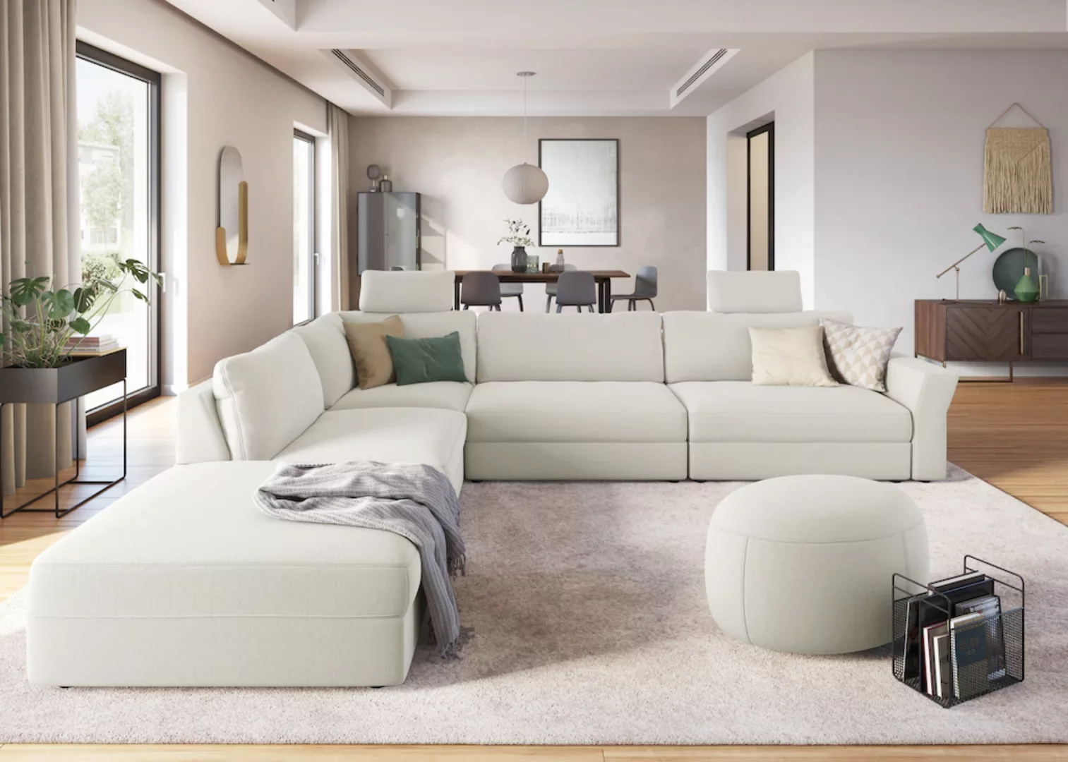 sit&more Ecksofa "Cadabra L-Form", Breite 356 cm, mit Sitztiefenverstellung günstig online kaufen