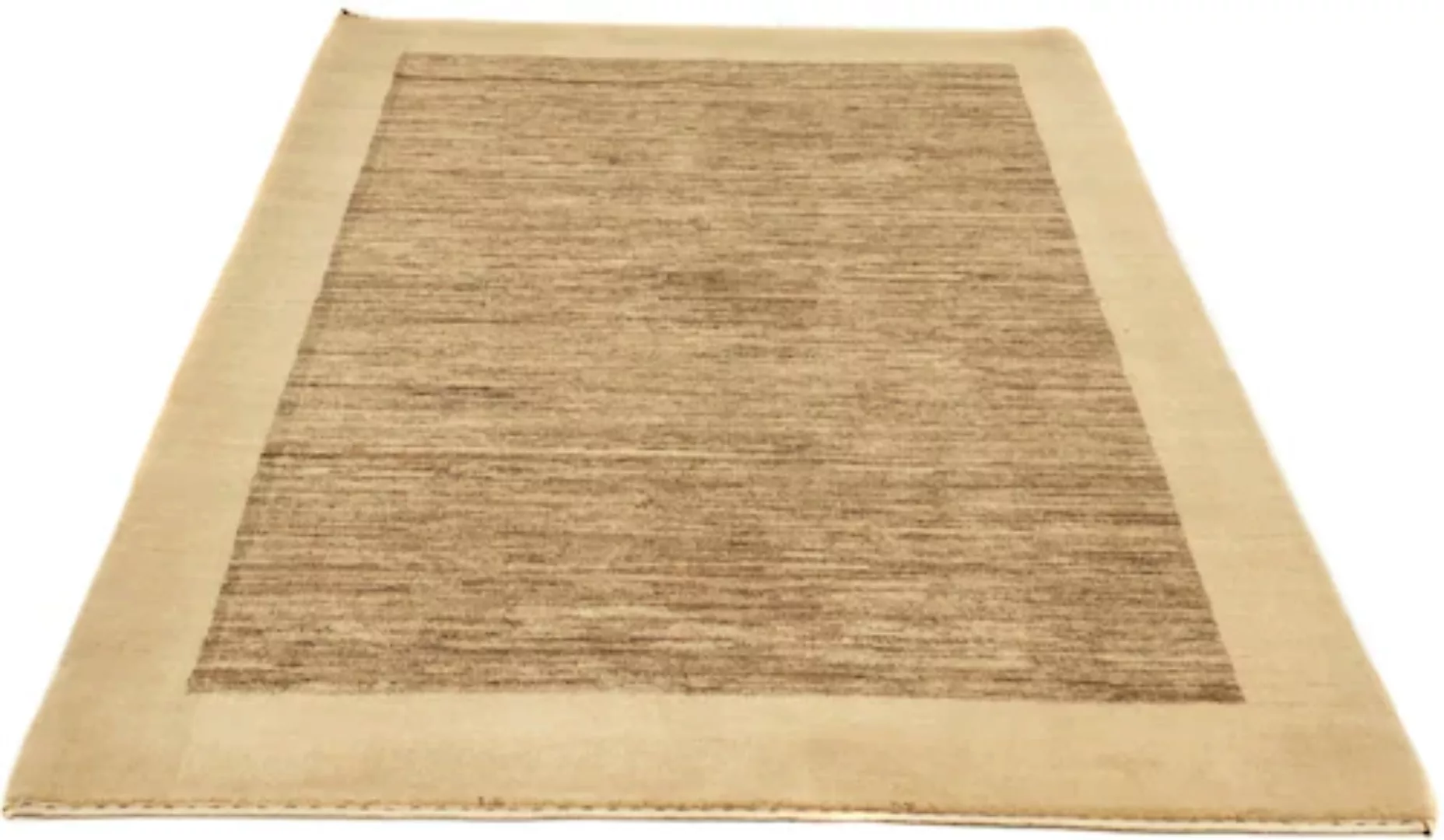 morgenland Wollteppich »Gabbeh Teppich handgeknüpft braun«, rechteckig, han günstig online kaufen