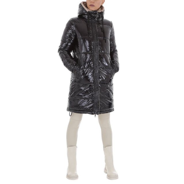 Ital-Design Wintermantel Damen Freizeit Kapuze (abnehmbar) Gefüttert Parka günstig online kaufen