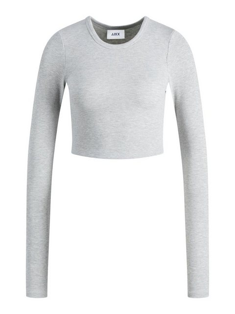 Jjxx Feline Rib Langarm T-shirt S Light Grey Melange günstig online kaufen