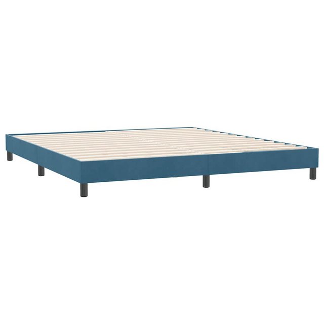 vidaXL Bett Bettgestell ohne Matratze Dunkelblau 180x220 cm Samt günstig online kaufen