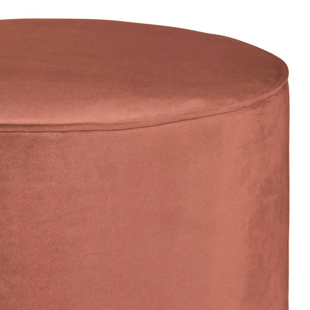 Design Pouf in Rosa Samt modern günstig online kaufen