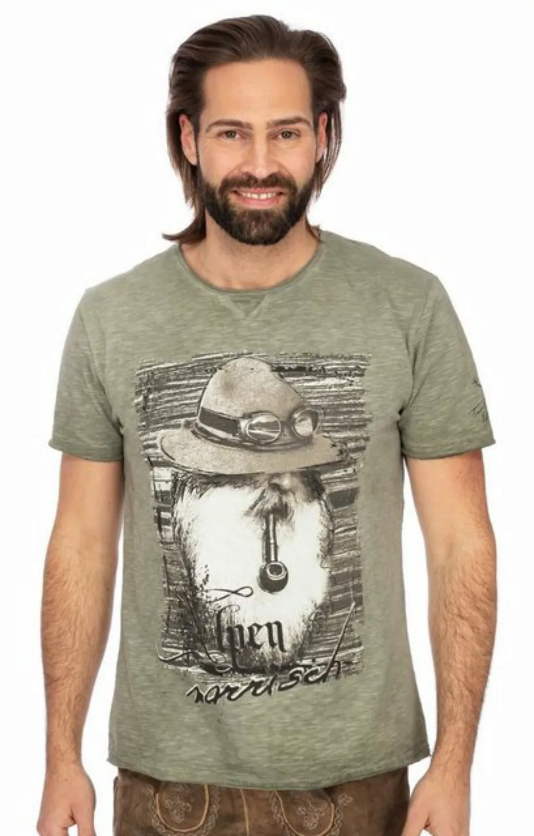 Hangowear T-Shirt Herren T-Shirt JOHANN oliv günstig online kaufen