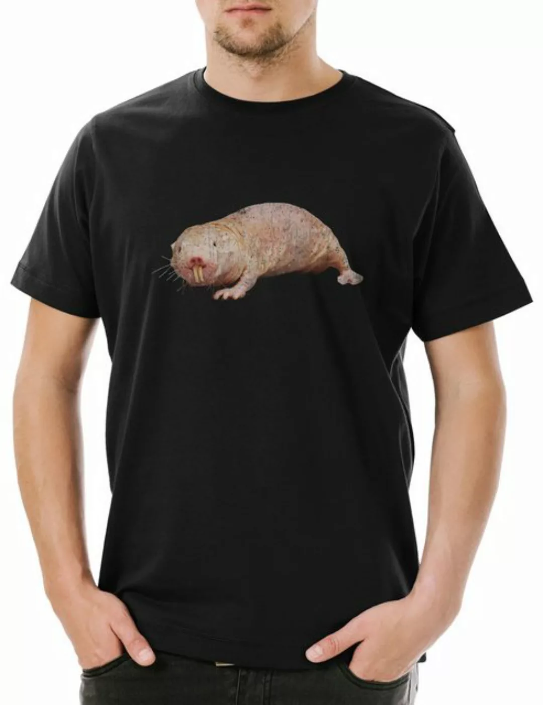 Urban Backwoods Print-Shirt Naked Mole Rat Herren T-Shirt Brooklyn Fun 99 J günstig online kaufen