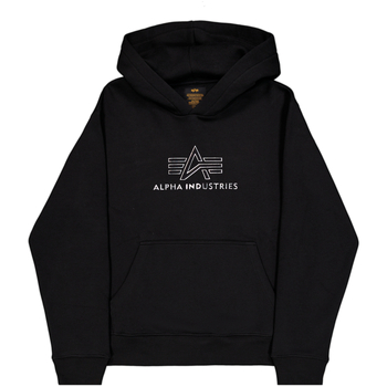 Alpha Industries  Sweatshirt Basic Hoodie BL TPU - black/chrome günstig online kaufen