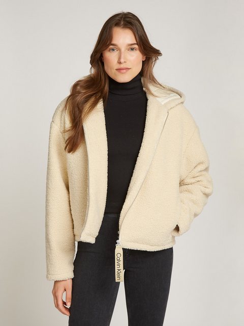 Calvin Klein Jeans Plüschjacke SHERPA JACKET mit Logoschriftzug günstig online kaufen