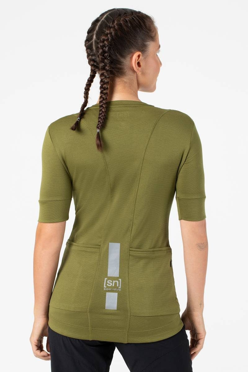 SUPER.NATURAL Radtrikot Merino Fahrradtrikot W GRAVA günstig online kaufen