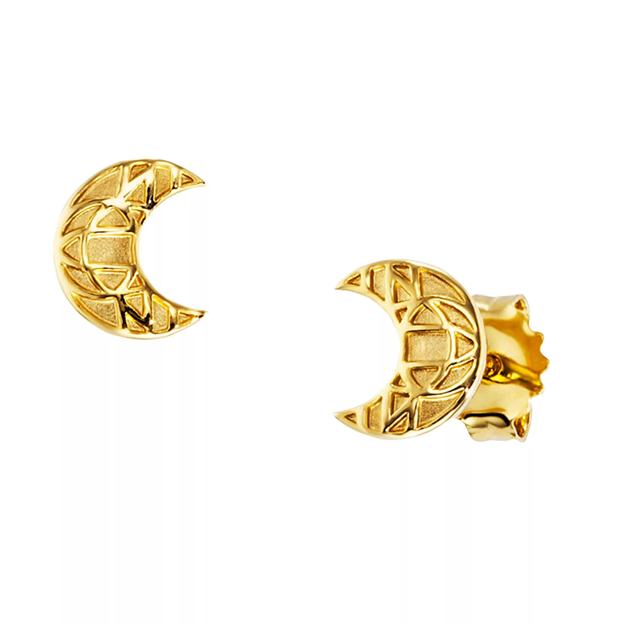CAÏ Paar Ohrstecker "925/- Sterling Silber vergoldet Mond" günstig online kaufen