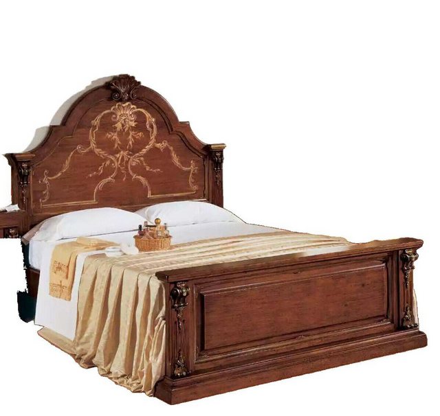 JVmoebel Bett Schlafzimmer Bett Holz 160x200 Betten Braun Doppelbett Möbel günstig online kaufen