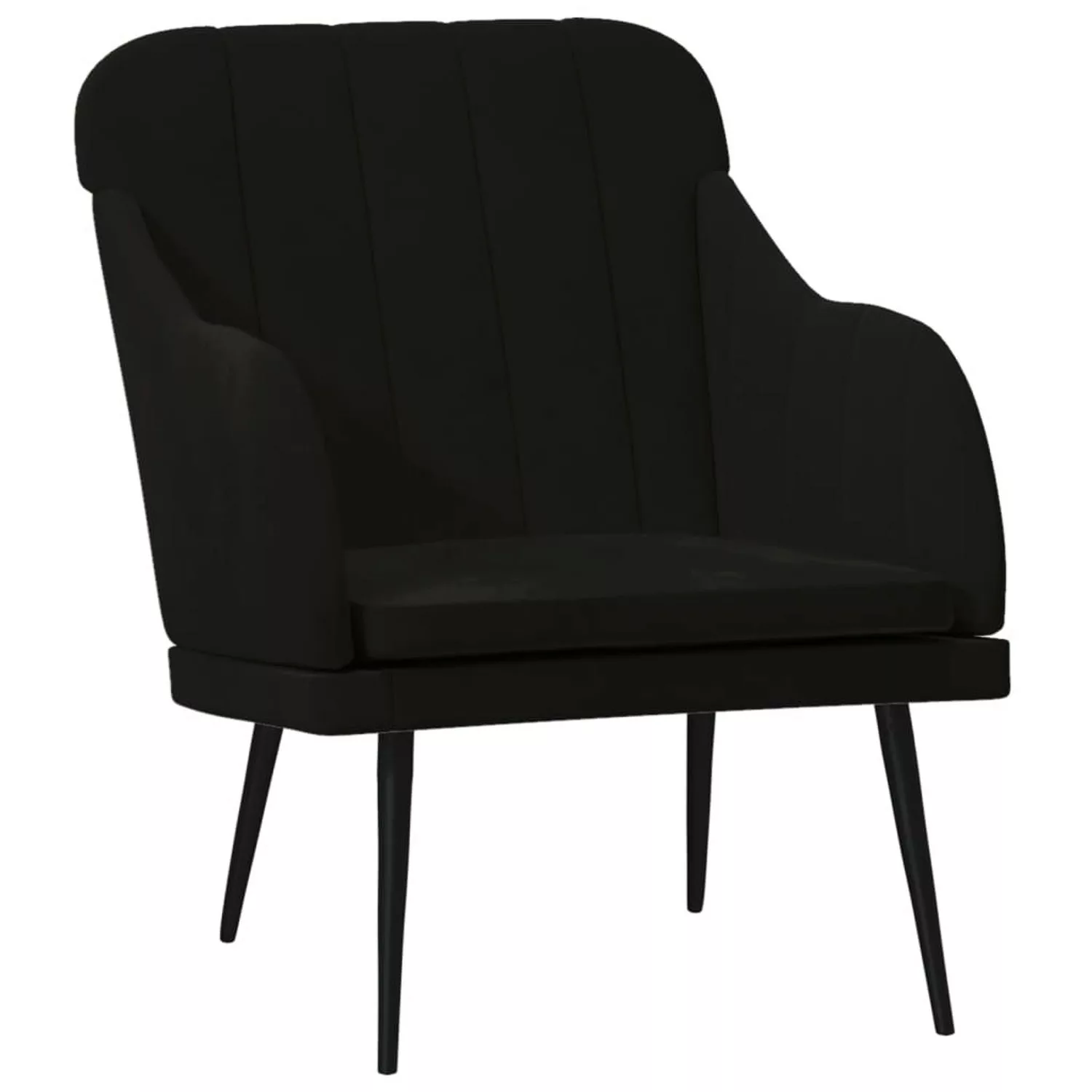 vidaXL Sessel Schwarz 63x76x80 cm Samt günstig online kaufen