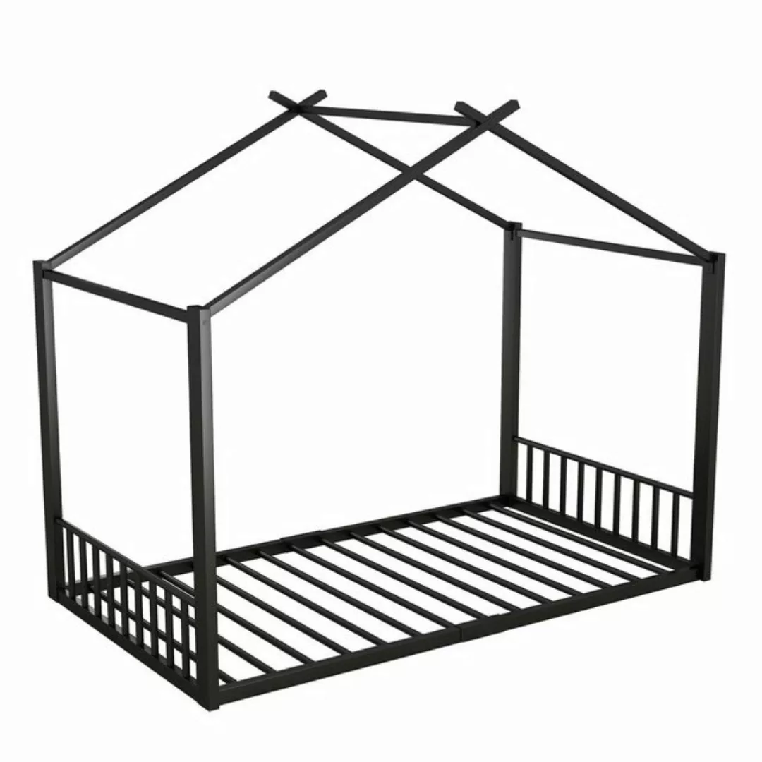 MODFU Metallbett Flachbett, Eisenrahmenbett, Kinderbett, Hausleiste (90*200 günstig online kaufen