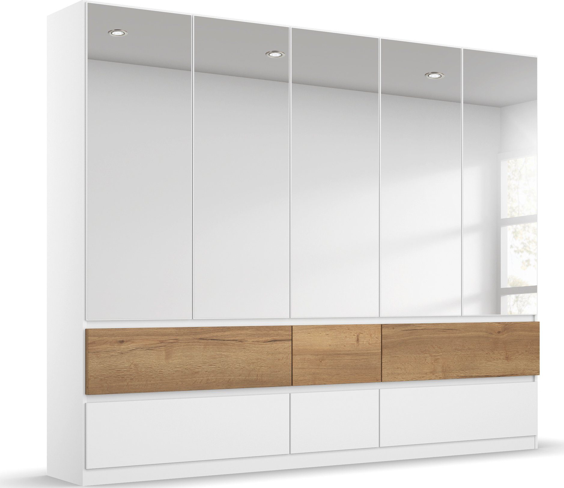 rauch Drehtürenschrank "Winnipeg", grifflose Front, Schubkästen m. Griffmul günstig online kaufen