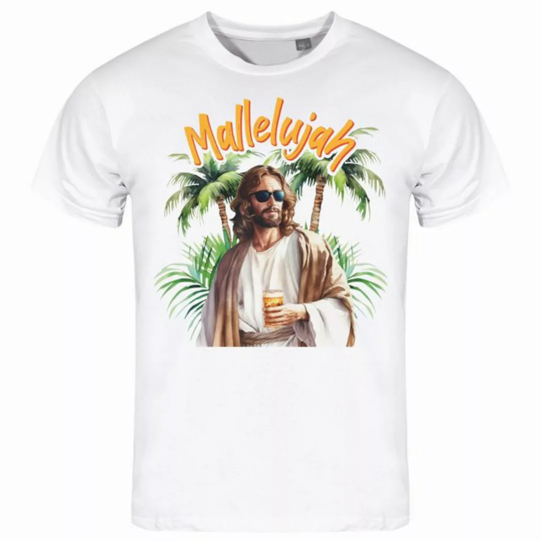 deinshirt Print-Shirt Herren T-Shirt Mallelujah Funshirt mit Motiv günstig online kaufen