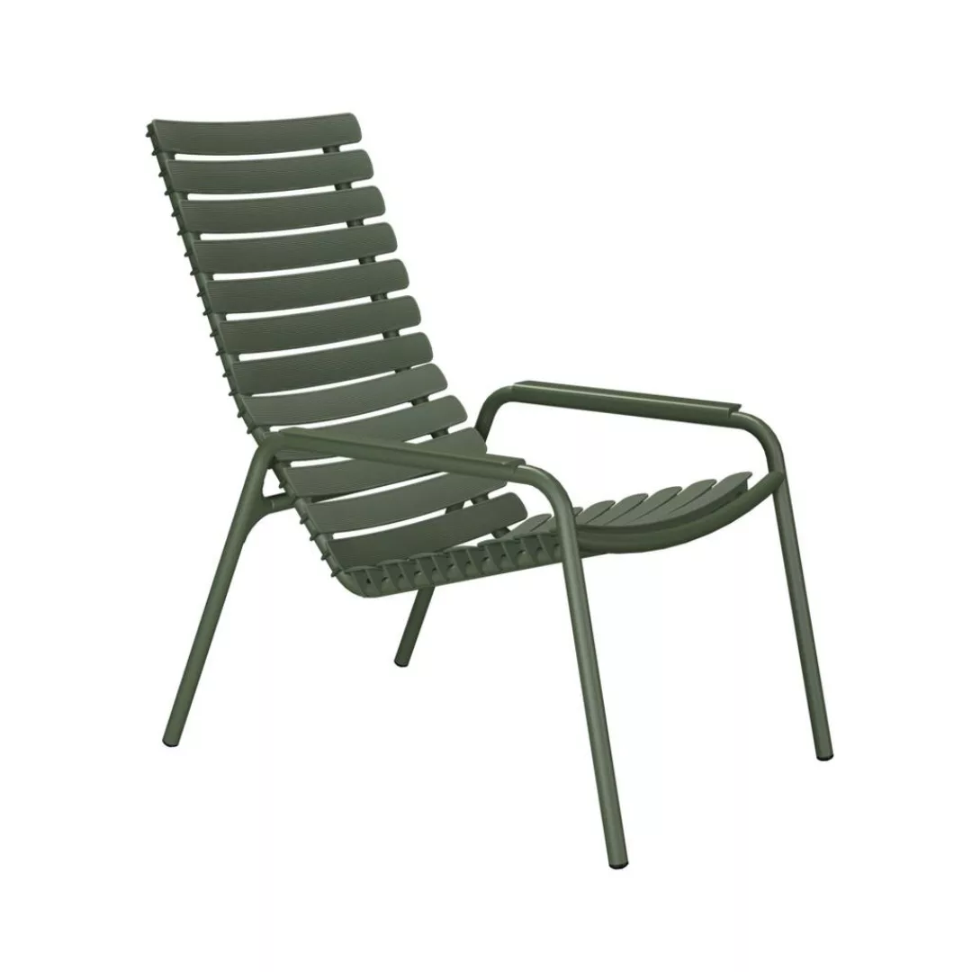 ReCLIPS Outdoor Loungestuhl Aluminium olivgrün günstig online kaufen