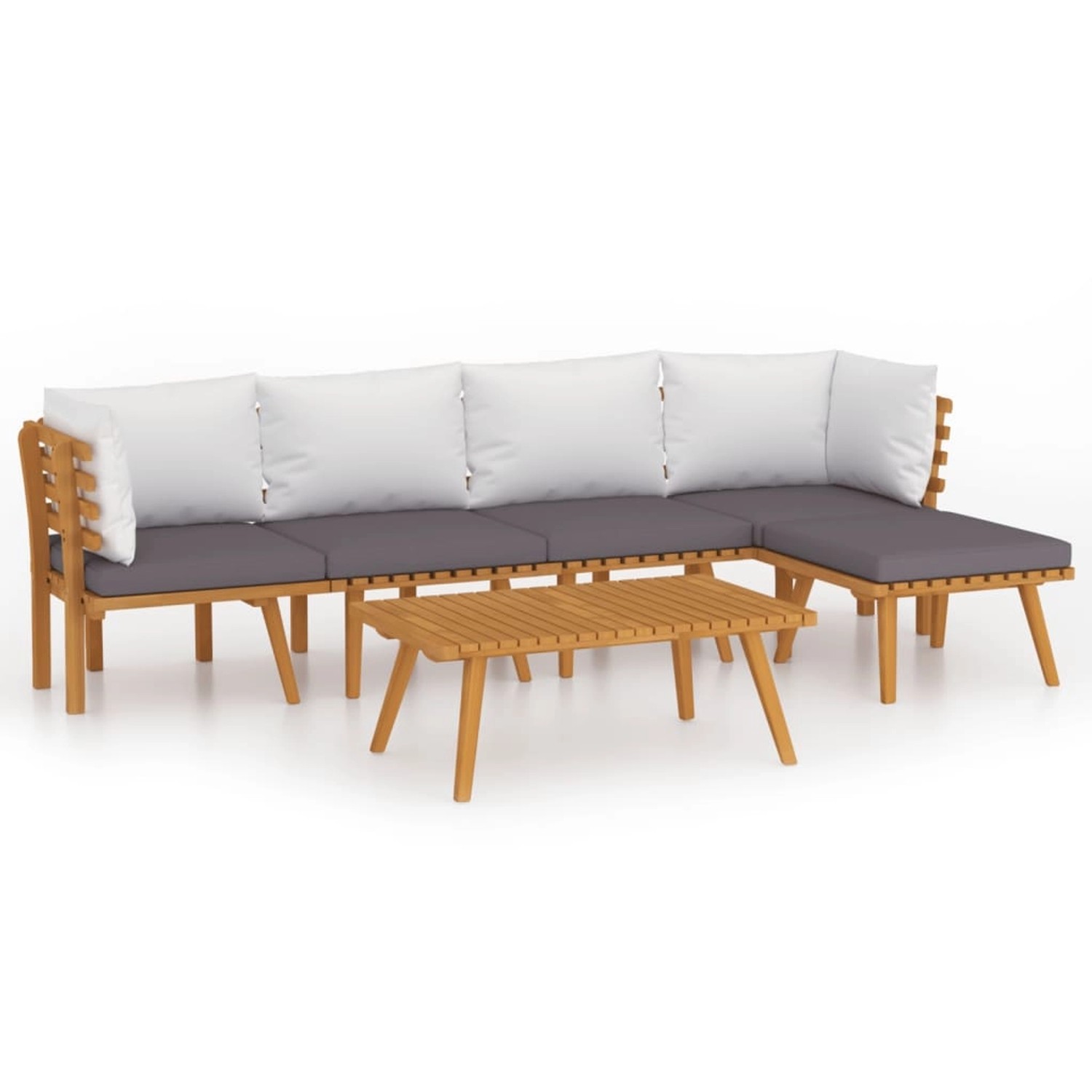 vidaXL 6-tlg Garten-Lounge-Set mit Kissen Massivholz Akazie Modell 20 günstig online kaufen