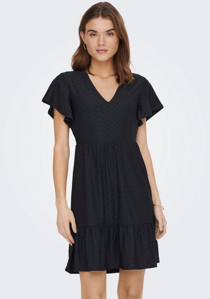 ONLY Jerseykleid ONLSANDRA S/S V-NECK DRESS JRS günstig online kaufen