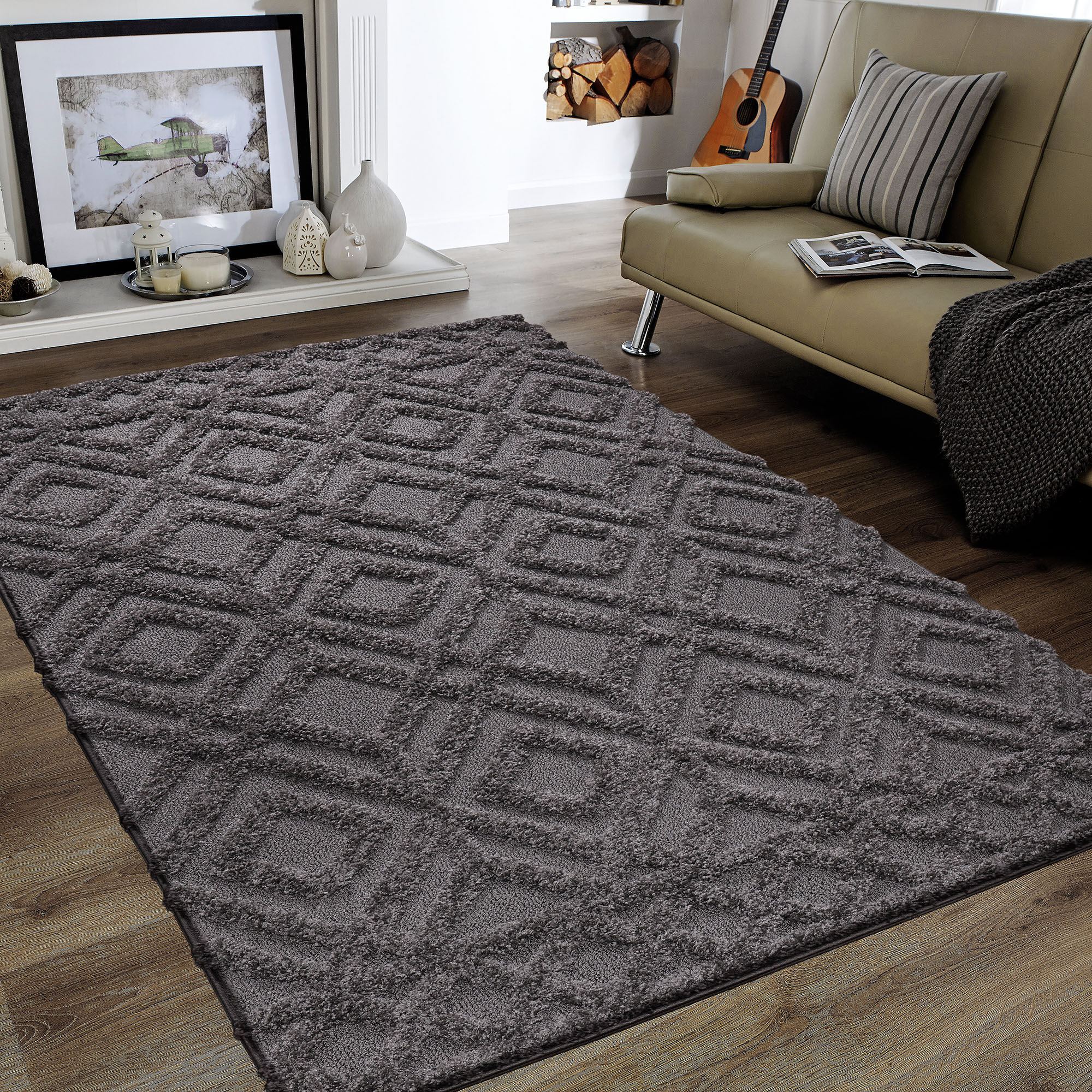 Sanat Hochflor-Teppich »Luxus 3506«, rechteckig, 30 mm Höhe, robuster Langf günstig online kaufen