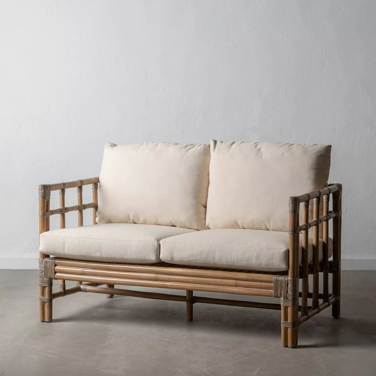 Sofa 127 X 73 X 64 Cm Natürlich Rattan günstig online kaufen