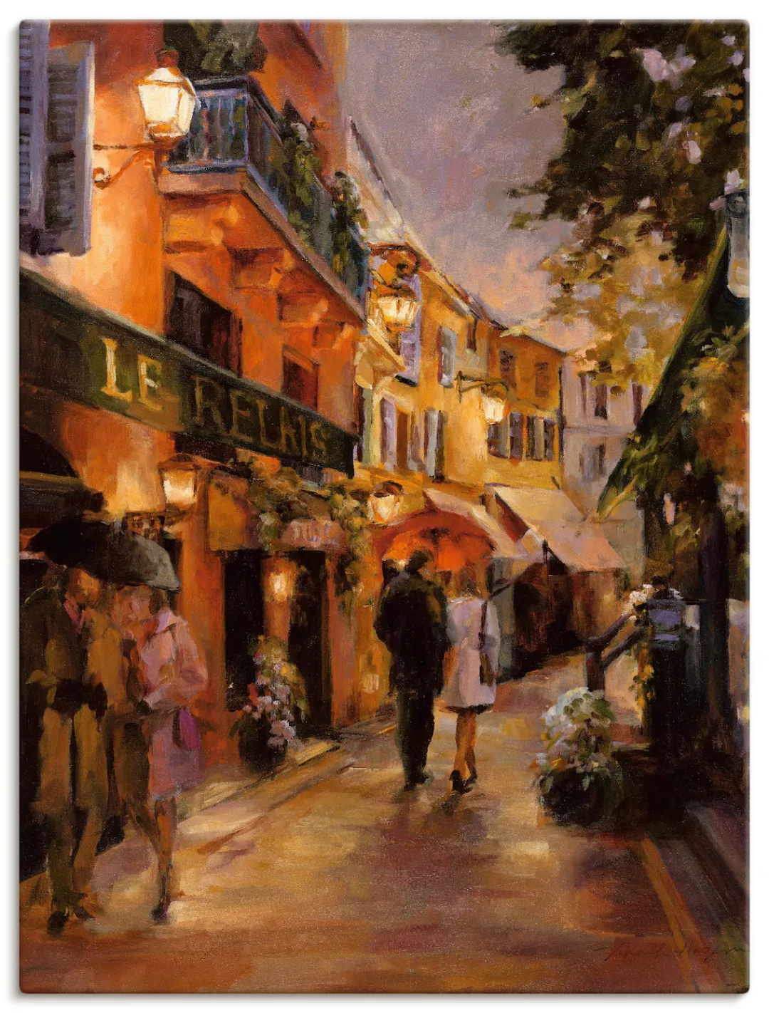 Artland Wandbild "Abend in Paris II", Frankreich, (1 St.) günstig online kaufen