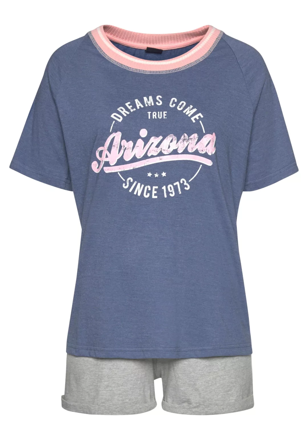 Arizona Shorty, (2 tlg.), im College-Look mit Folienprint günstig online kaufen