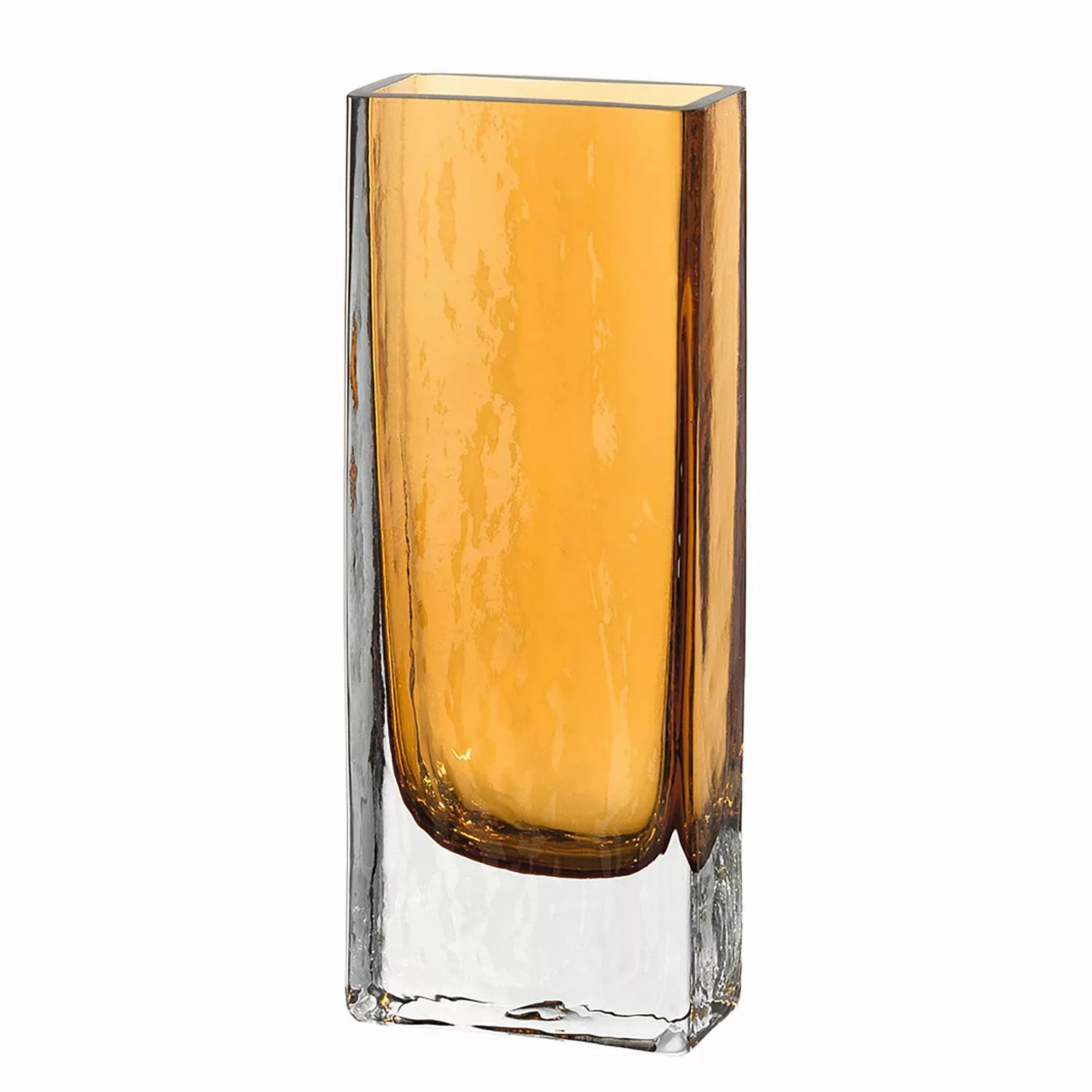 home24 Leonardo Vase Lucente XI Orange Glas 10x26x5 cm (BxHxT) illuminantsT günstig online kaufen