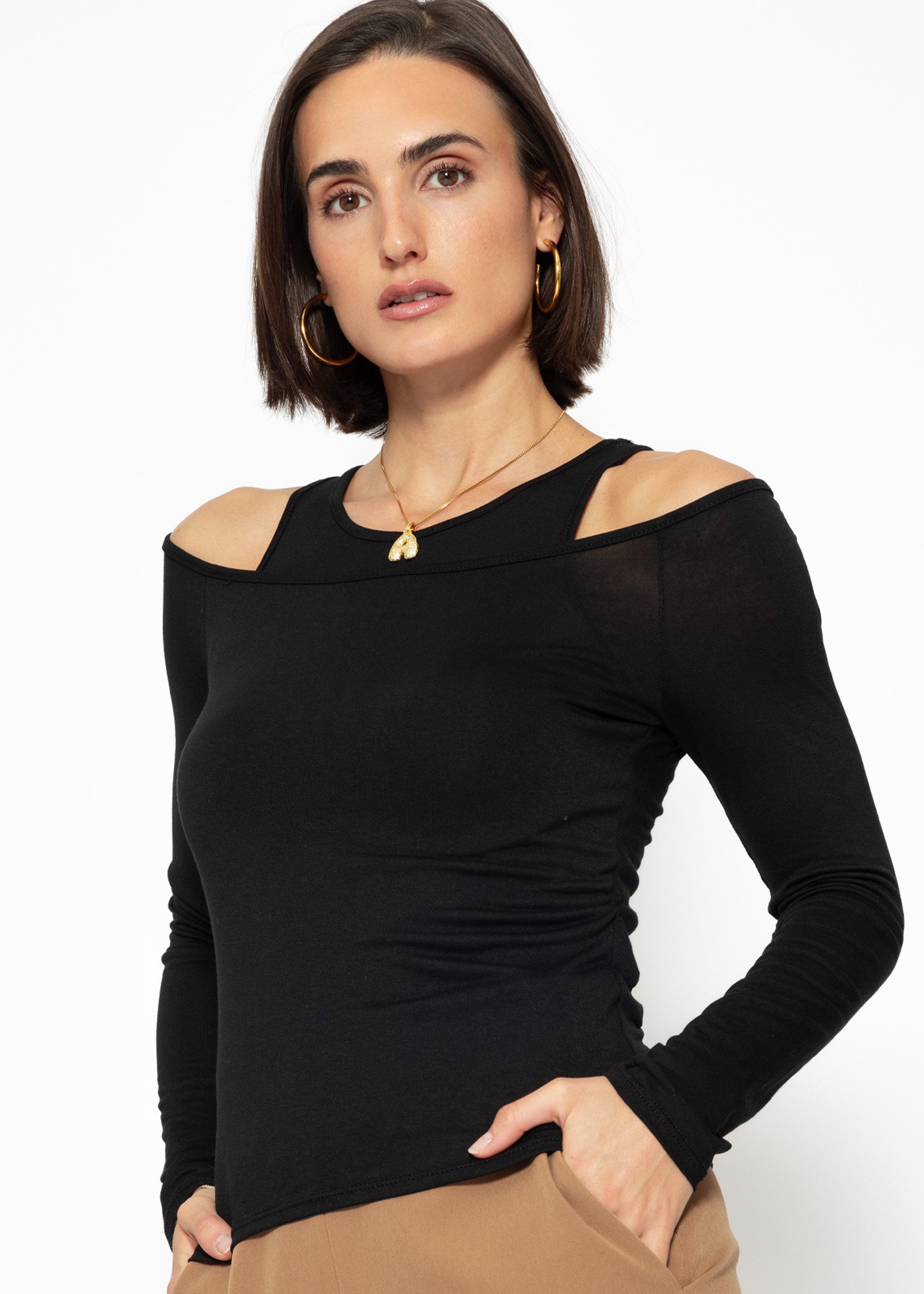 SASSYCLASSY Langarmshirt Langarmshirt Damen mit Top günstig online kaufen