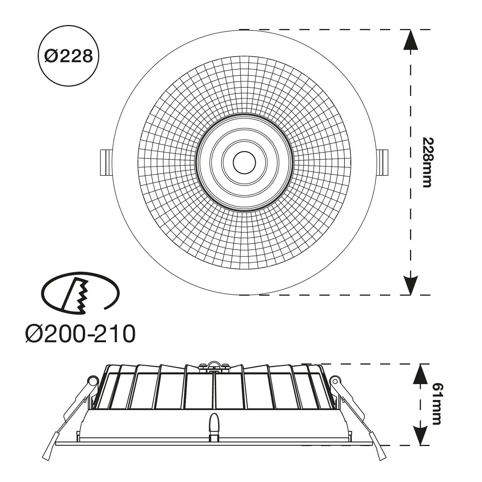 SLC Shift LED-Einbaustrahler Ø 22,8cm CCT, weiß günstig online kaufen