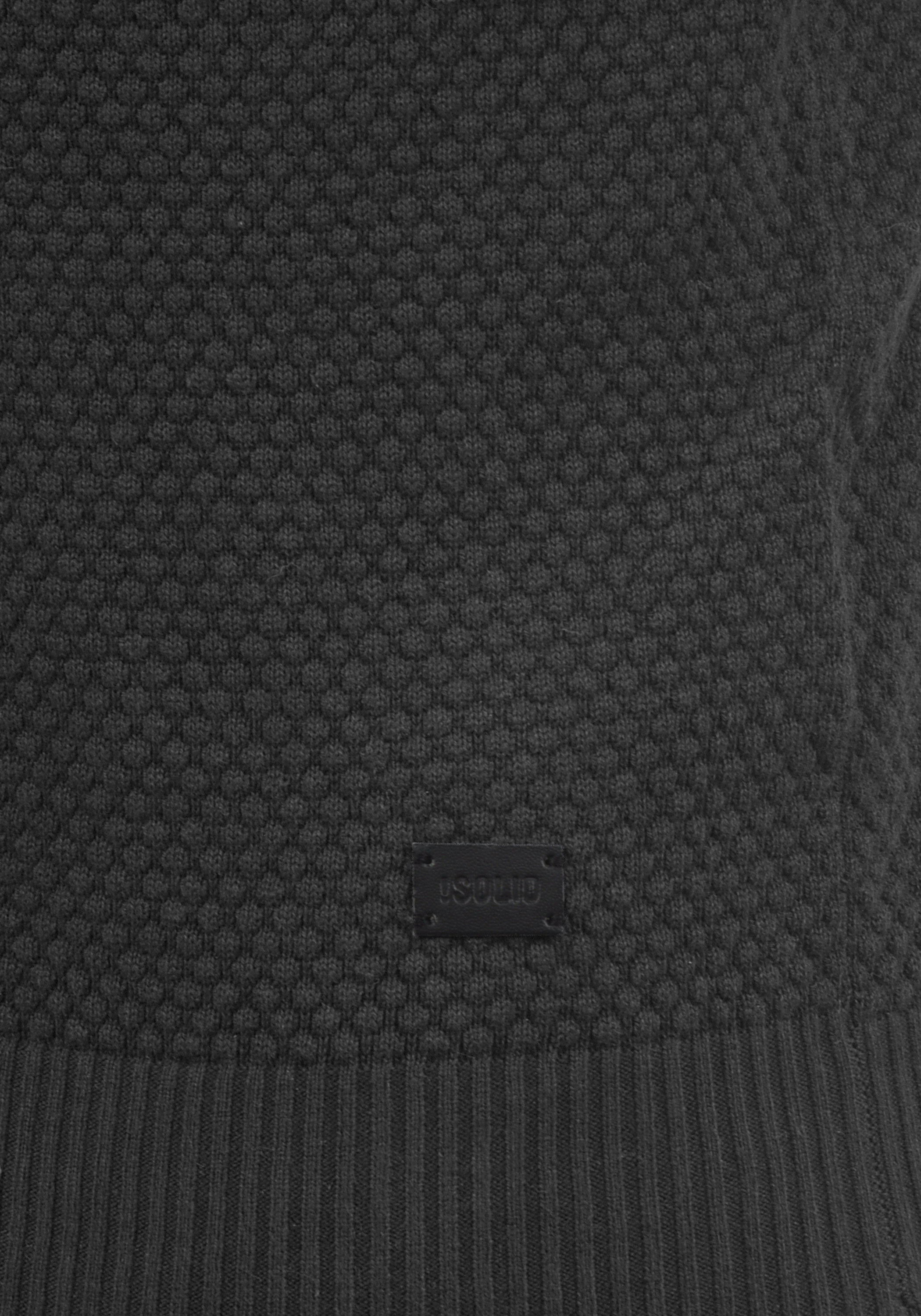 !Solid Rollkragenpullover SDKarlos Strickpullover mit Perlstrickmuster günstig online kaufen