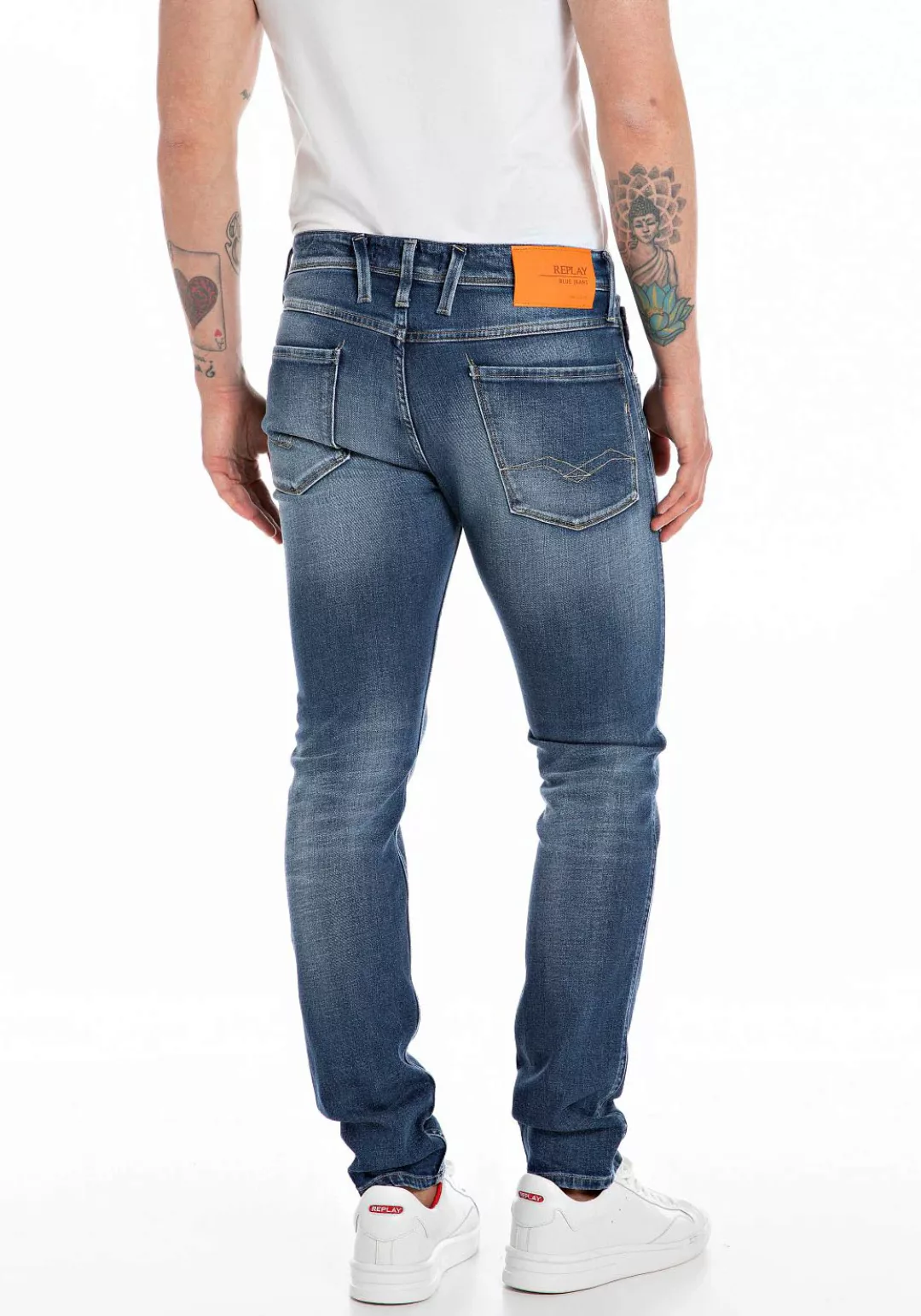 Replay Slim-fit-Jeans "ANBASS HYPERFLEX BIO" günstig online kaufen