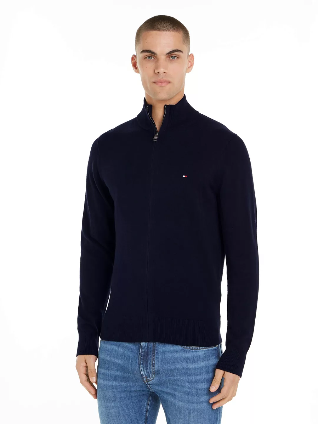 Tommy Hilfiger Cardigan "PIMA ORG CTN CASHMERE ZIP THRU" günstig online kaufen